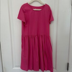 Primary Pink Casual Kids Dress
